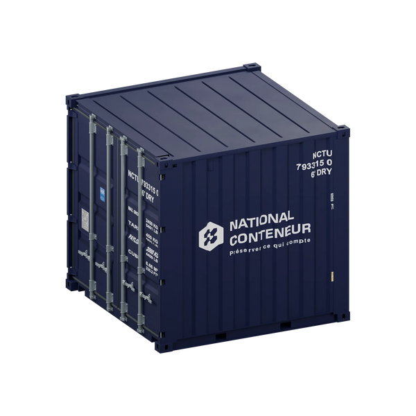 Conteneur Dry 6 pieds — bleu neuf — National Conteneur
