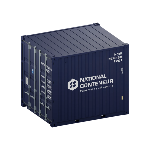 Conteneur Dry 10 pieds — bleu neuf — National Conteneur