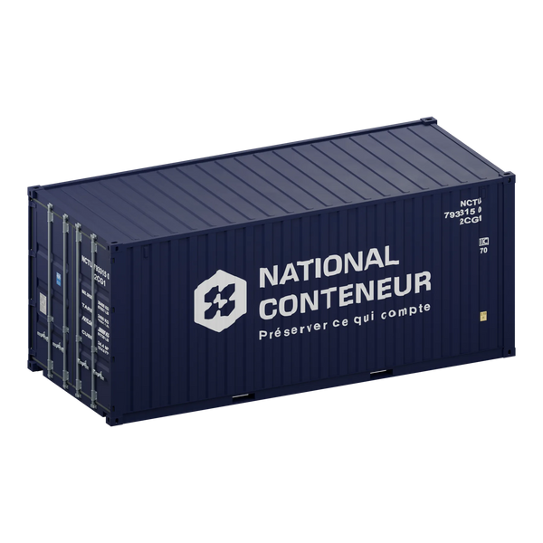 Conteneur Pallet Wide 20 pieds — bleu neuf — National Conteneur