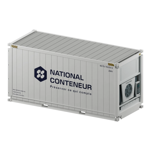 Conteneur Reefer 20 pieds · High-Cube — blanc neuf — National Conteneur