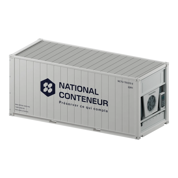 Conteneur Reefer 20 pieds — blanc neuf — National Conteneur