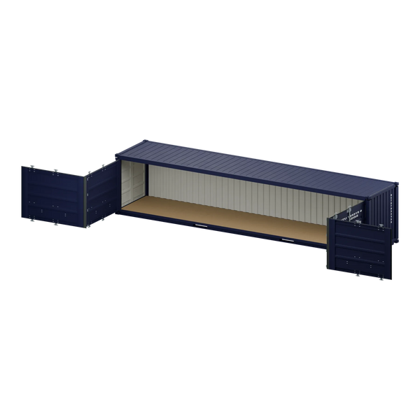 Conteneur Open Side 40 pieds — bleu neuf — National Conteneur