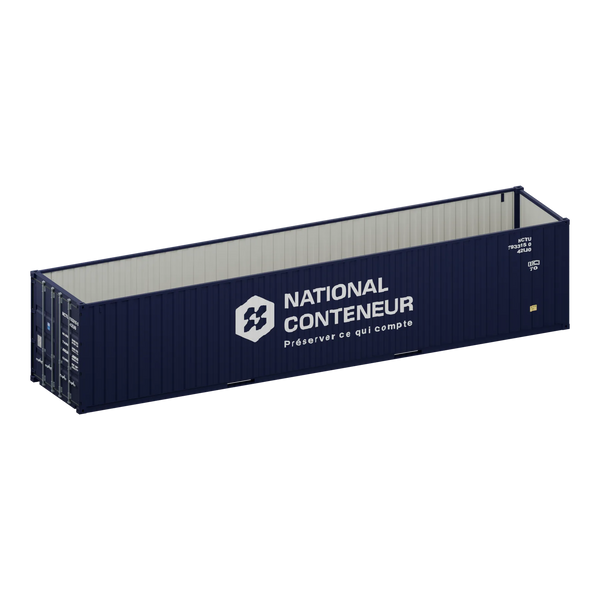 Conteneur Open Top 40 pieds — bleu neuf — National Conteneur