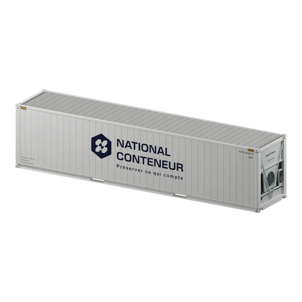 Conteneur Reefer 40 pieds · High-Cube · Super Freezer — blanc neuf — National Conteneur
