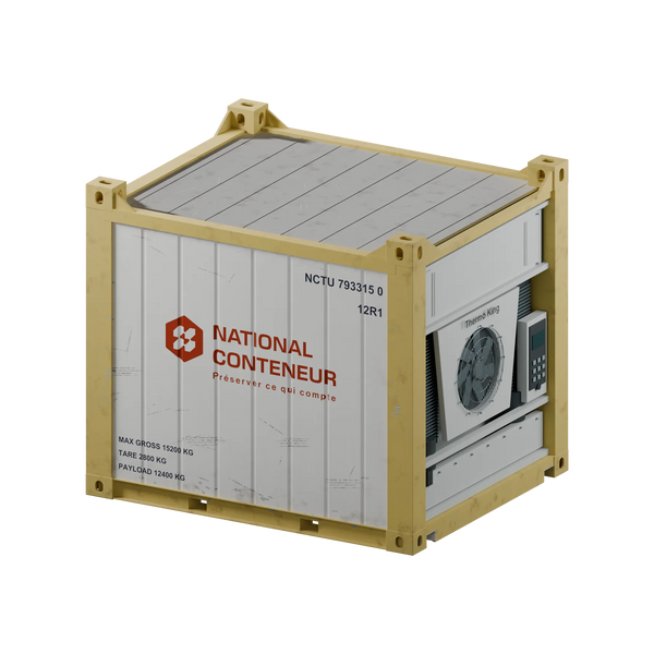 Conteneur DNV Offshore 10 pieds · Reefer — blanc usé — National Conteneur