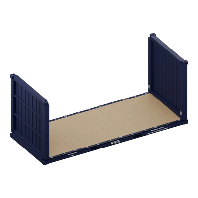 Conteneur 20 Pieds Flat Rack — Premier Voyage