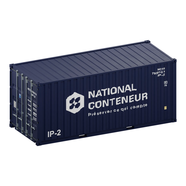 Conteneur IP2 20 pieds — bleu neuf — National Conteneur