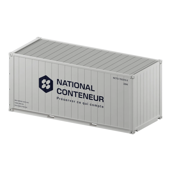 Conteneur Isotherme 20 pieds — blanc neuf — National Conteneur