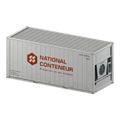 Conteneur Reefer 20 pieds — blanc usé — National Conteneur