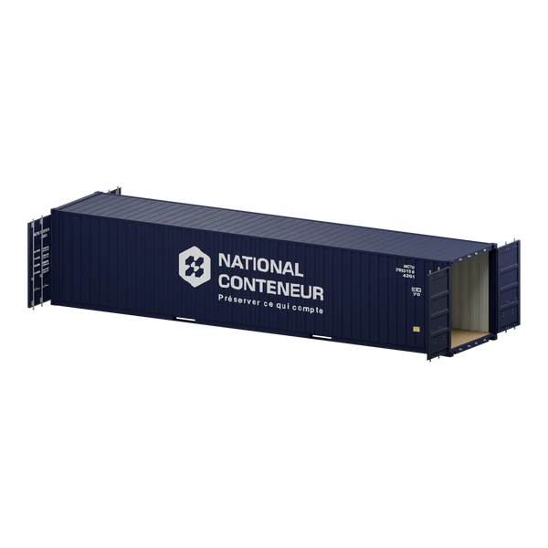 Conteneur Double Door 40 pieds — bleu neuf — National Conteneur