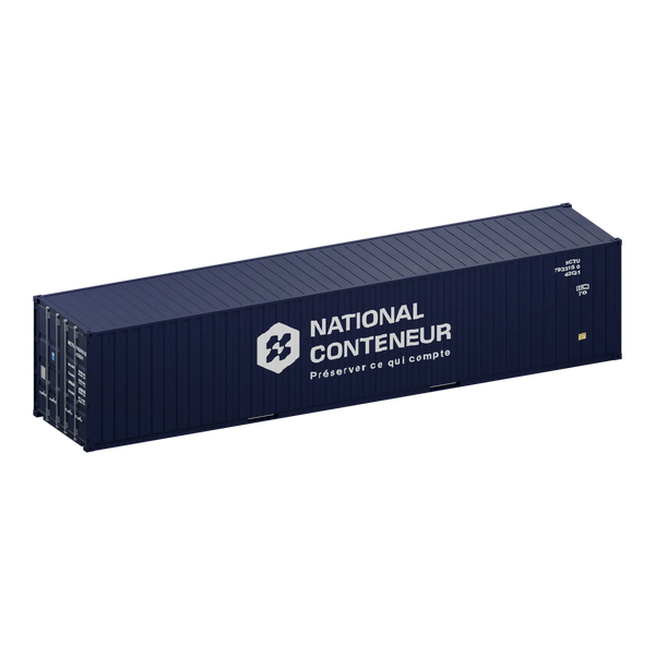 Conteneur Dry 40 pieds — bleu neuf — National Conteneur