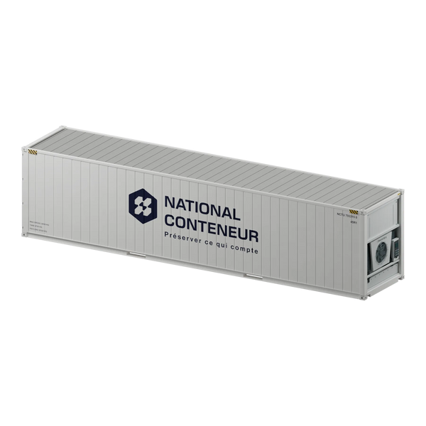 Conteneur Reefer 40 pieds · High-Cube — blanc neuf — National Conteneur