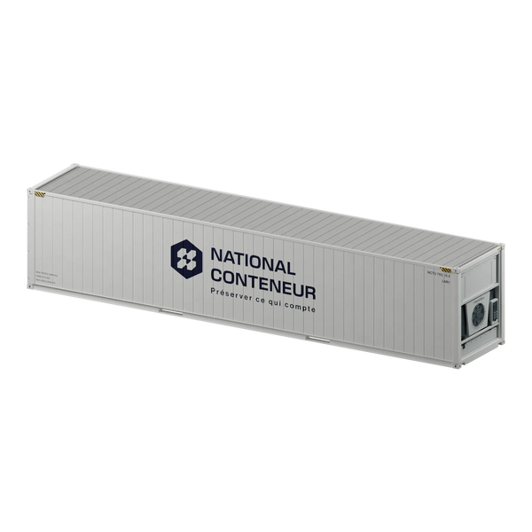 Conteneur Reefer 45 pieds · High-Cube · Pallet Wide — blanc neuf — National Conteneur